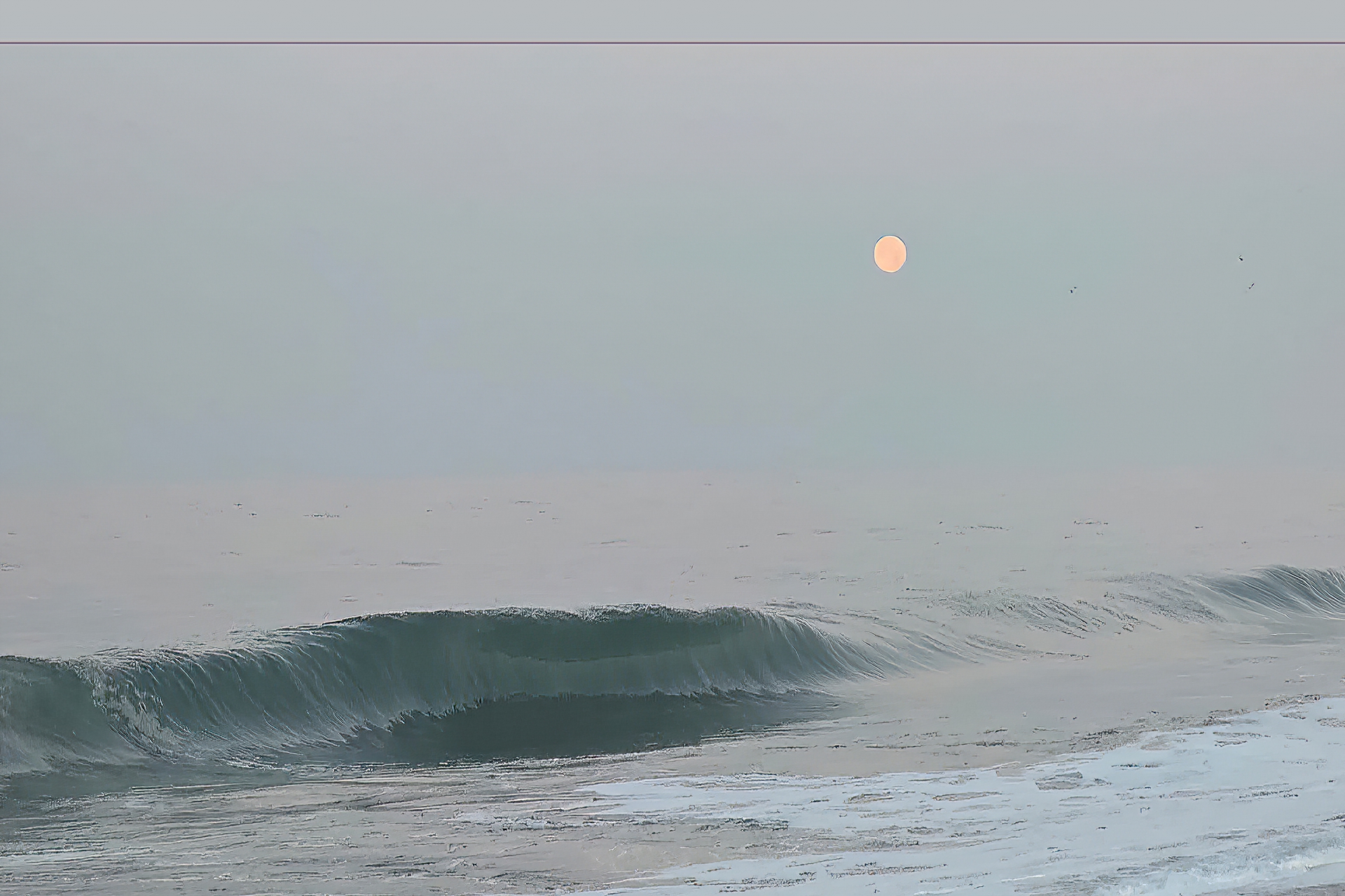 Moon over the Pacific Ocean at Costalegre Living in Mexico
